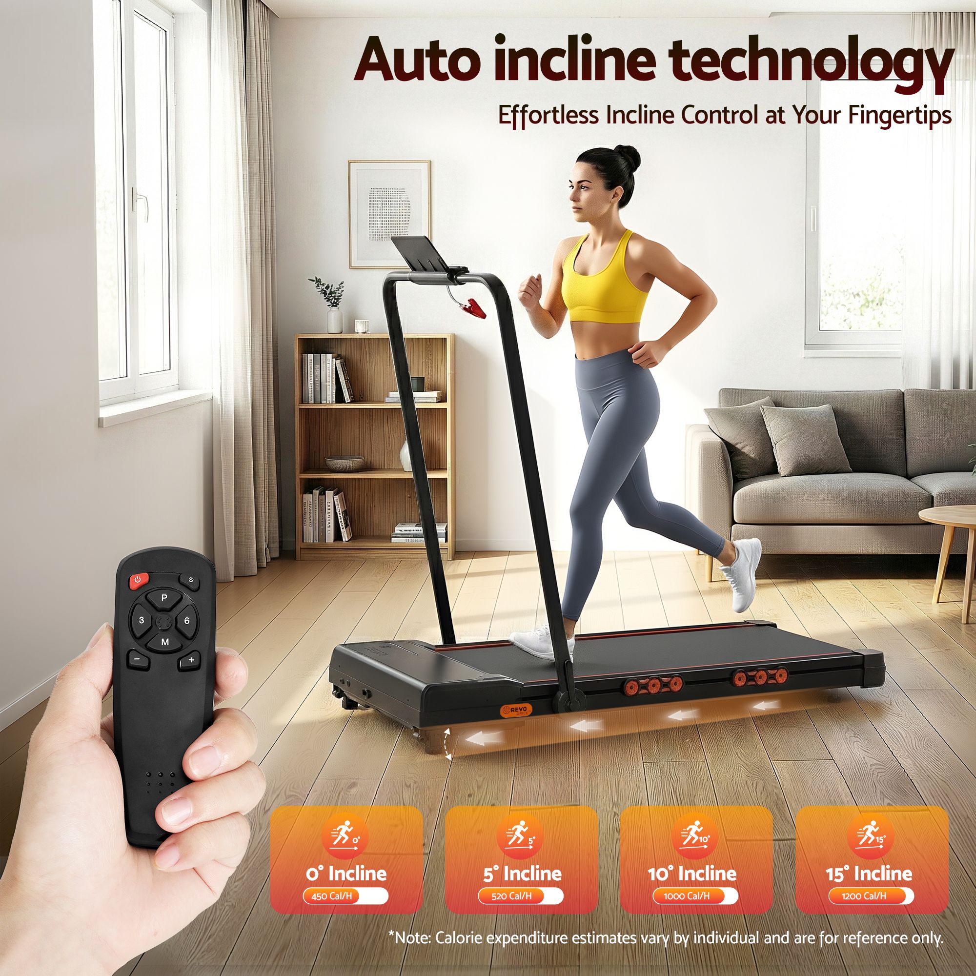 Everfit 3 in 1 Treadmill Electric Walking Pad Auto Incline Foldable for Home Gym Black TMILL-TITAN41-PAD