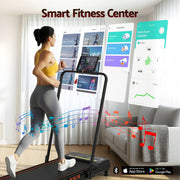Everfit 3 in 1 Treadmill Electric Walking Pad Auto Incline Foldable for Home Gym Black TMILL-TITAN41-PAD