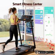 Everfit Treadmill Electric Walking Pad Foldable Incline for Home Office Gym Black TMILL-TITAN42-DT