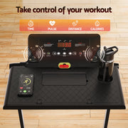 Everfit Treadmill Electric Walking Pad Foldable Incline for Home Office Gym Black TMILL-TITAN42-DT