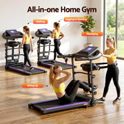 Everfit Treadmill Electric Home Gym Fitness Exercise Machine w/ Massager 400mm TMLL-400-MSG