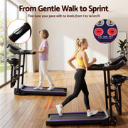 Everfit Treadmill Electric Home Gym Fitness Exercise Machine w/ Massager 400mm TMLL-400-MSG