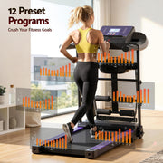 Everfit Treadmill Electric Home Gym Fitness Exercise Machine w/ Massager 400mm TMLL-400-MSG