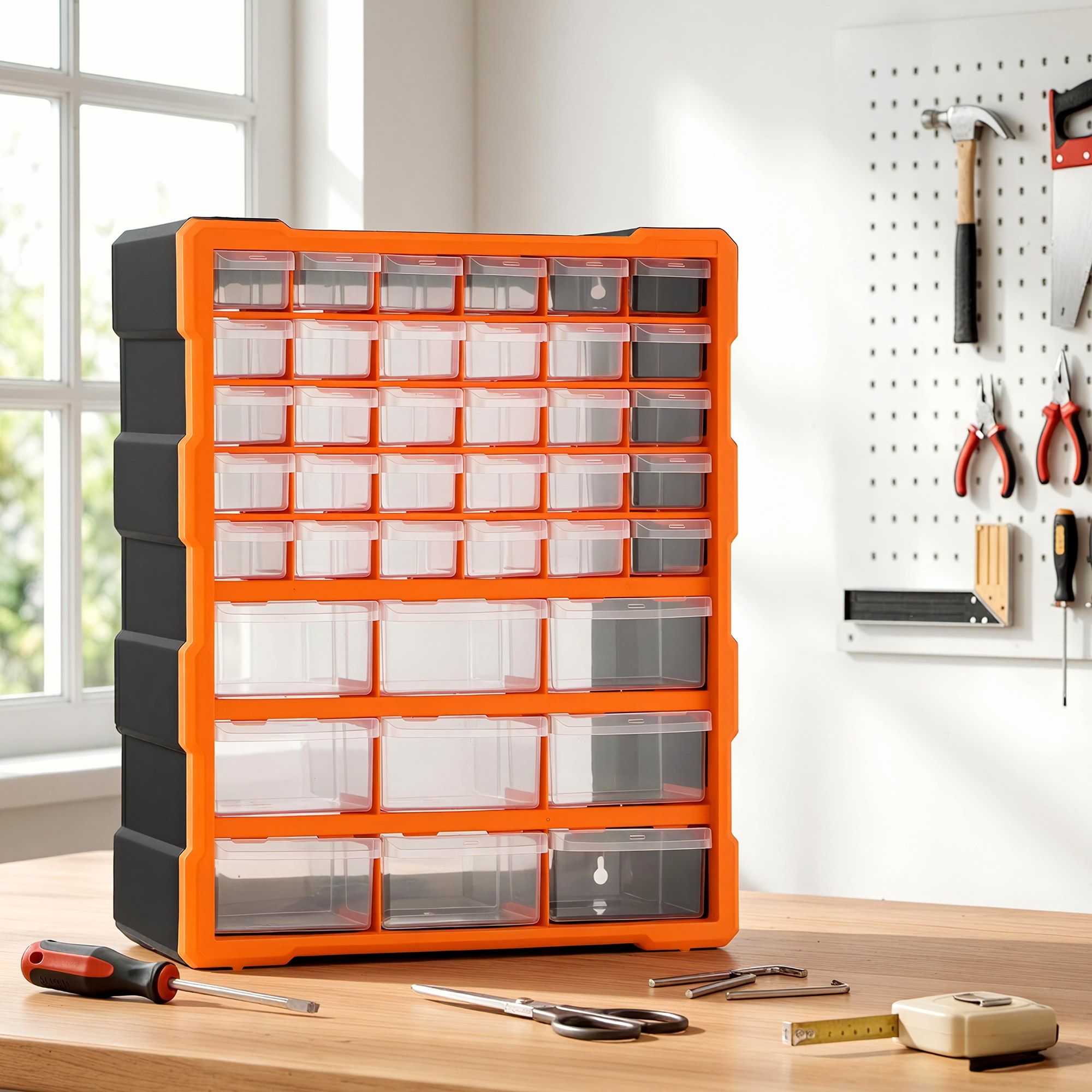 Giantz 39-Drawer Tool Storage Cabinet Anti-Drop Hardware Organizer TO-SCREW-39BIN-OR