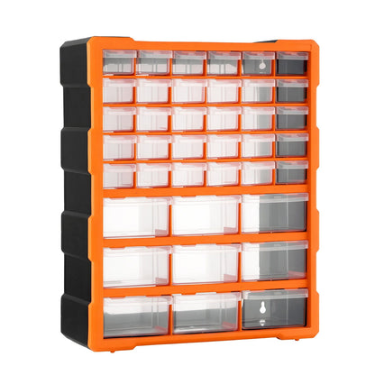 Giantz 39-Drawer Tool Storage Cabinet Anti-Drop Hardware Organizer TO-SCREW-39BIN-OR