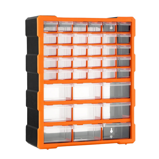 Giantz 39-Drawer Tool Storage Cabinet Anti-Drop Hardware Organizer TO-SCREW-39BIN-OR