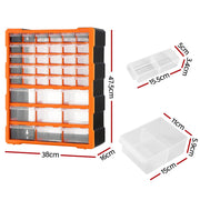 Giantz 39-Drawer Tool Storage Cabinet Anti-Drop Hardware Organizer TO-SCREW-39BIN-OR
