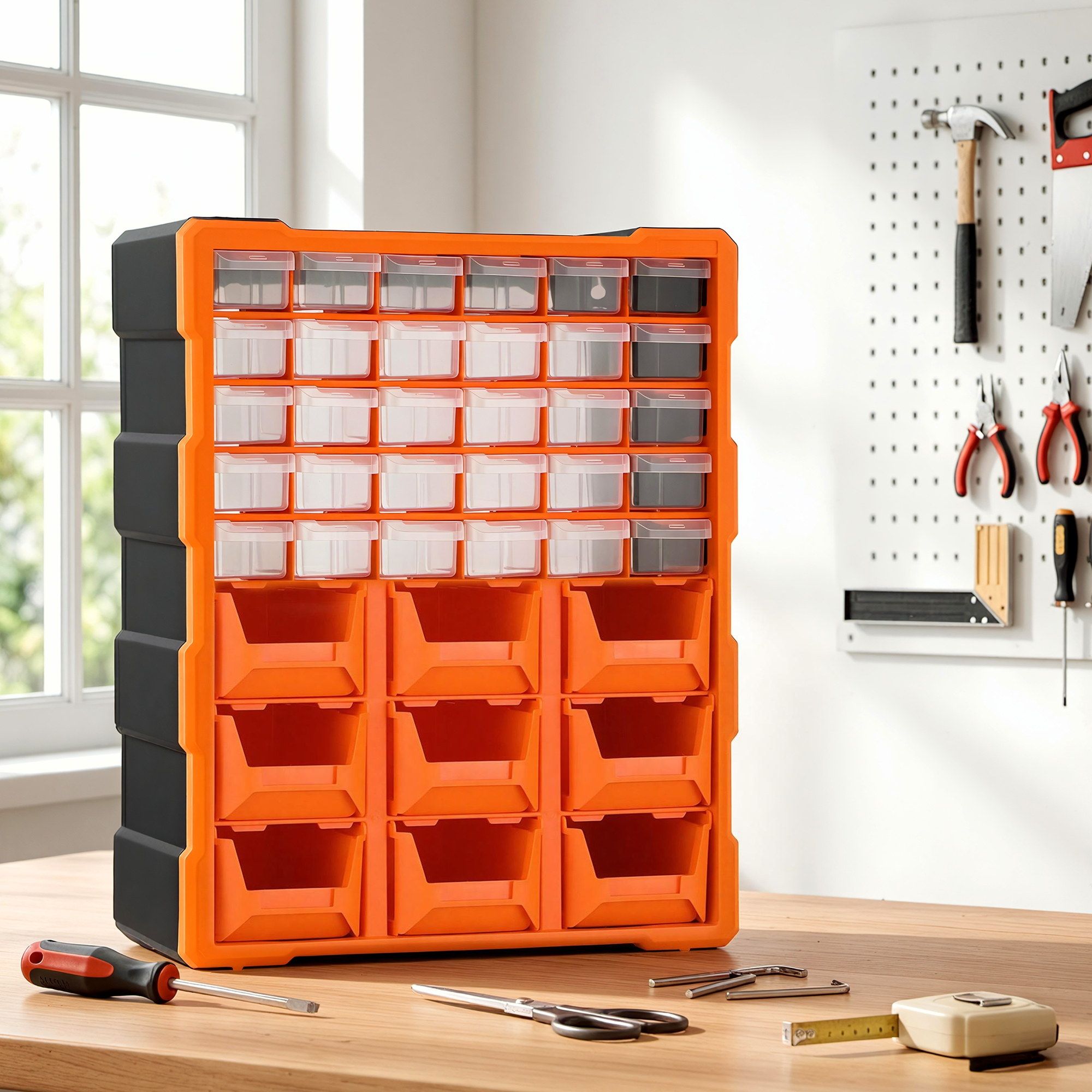 Giantz Tool Organizer 39-Drawer Hardware Cabinet Screw Storage Box Anti-Drop TO-SCREW-39DW-OR