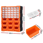 Giantz Tool Organizer 39-Drawer Hardware Cabinet Screw Storage Box Anti-Drop TO-SCREW-39DW-OR