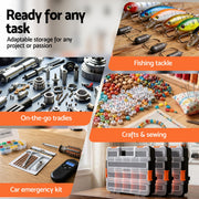 Giantz 3 Pack Tool Box Organizer with Hardware Storage Box for Small Parts TO-SCREW-3T-OR