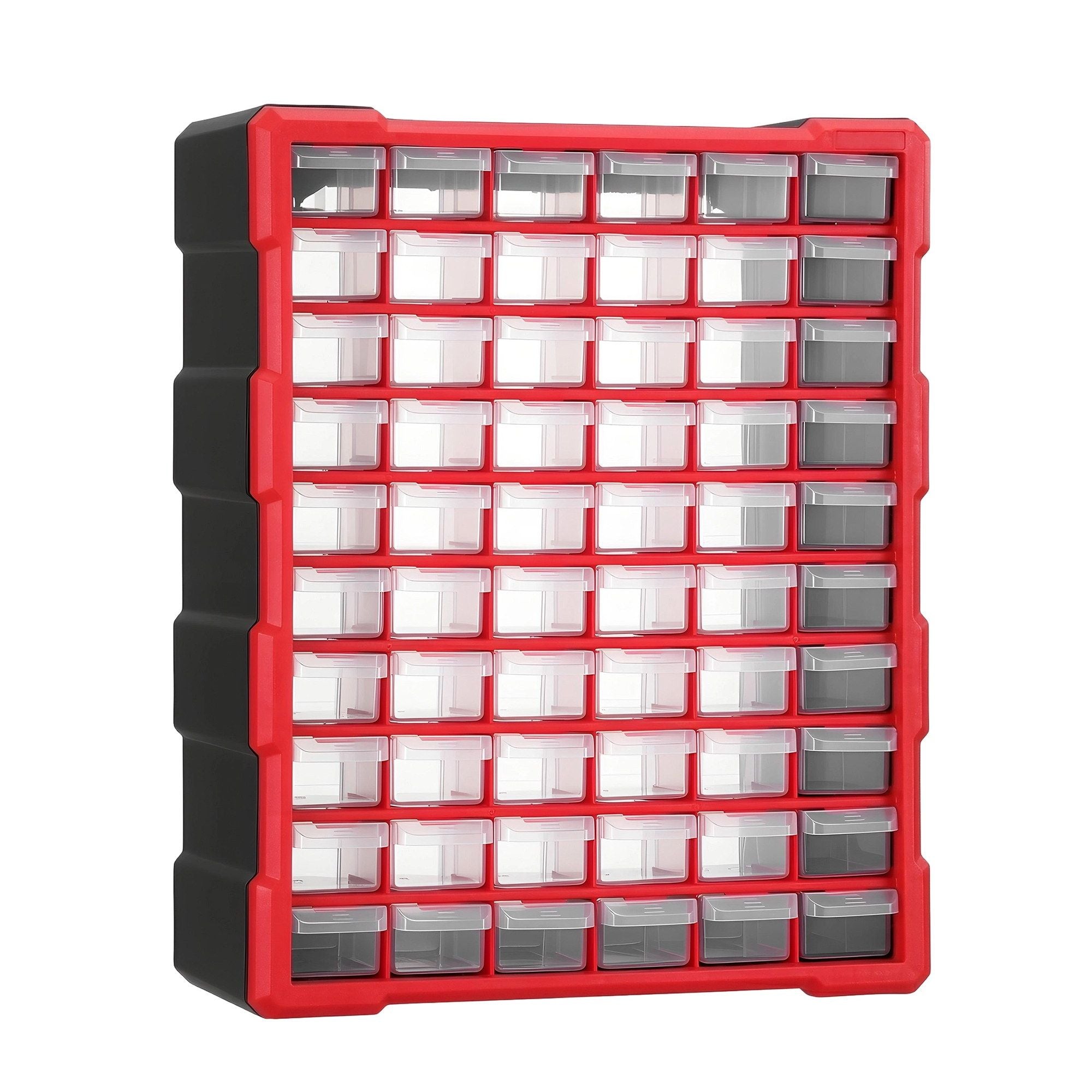 Giantz 60-Drawer Tool Storage Cabinet, Anti-Drop Hardware Organizer Storage Box TO-SCREW-60BIN-RD
