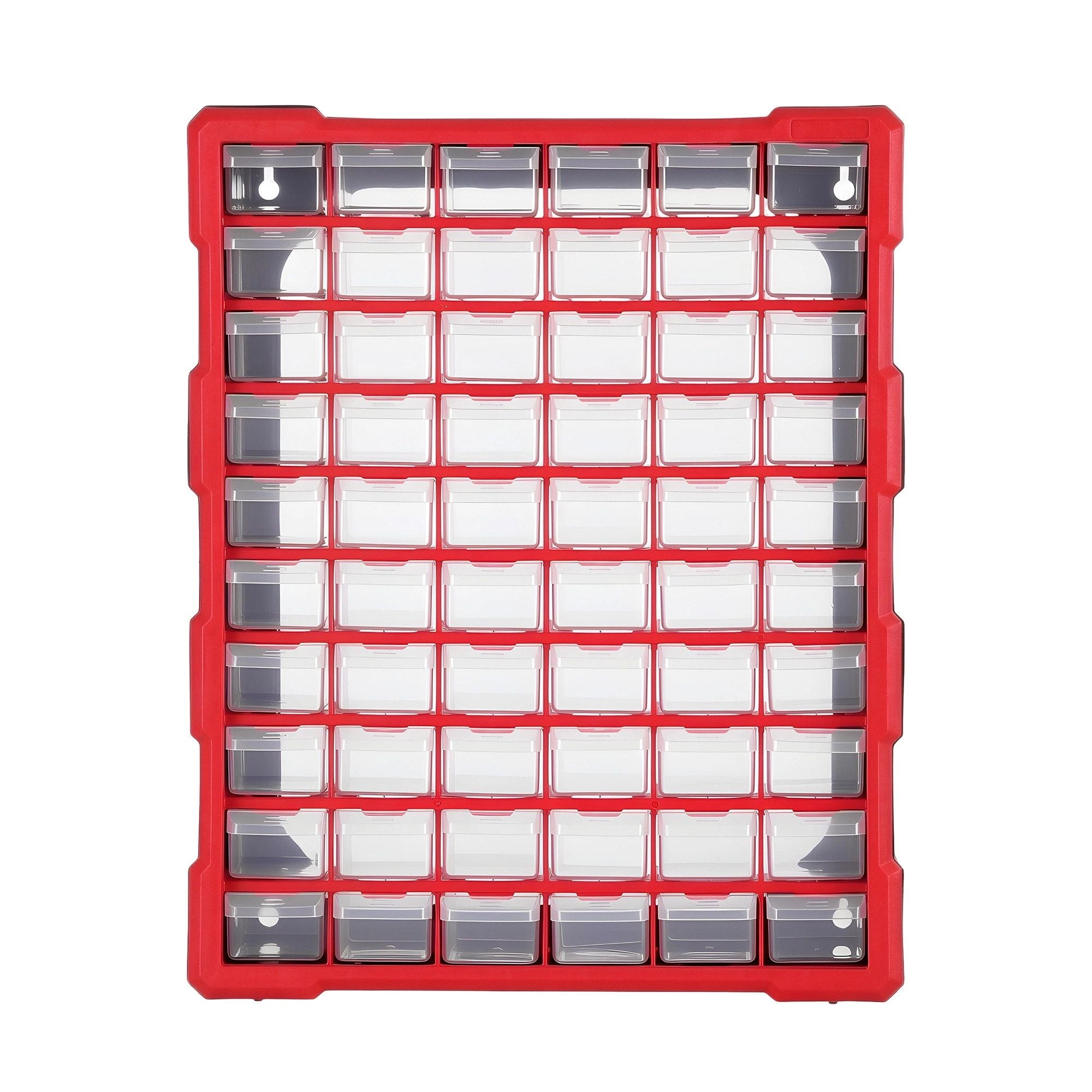 Giantz 60-Drawer Tool Storage Cabinet, Anti-Drop Hardware Organizer Storage Box TO-SCREW-60BIN-RD