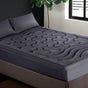 Giselle Bedding 3-Zone Pillowtop Mattress Topper 1000GSM for Back Pain Relief Washable with 45cm Deep Pocket TOPPER-3ZONE-CHAR-S