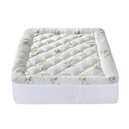 Giselle Bedding 5cm Pillowtop Mattress Topper 1000GSM Thick Soft Bamboo Cooling Pad for Back Pain Relief & TOPPER-BAM-5-D