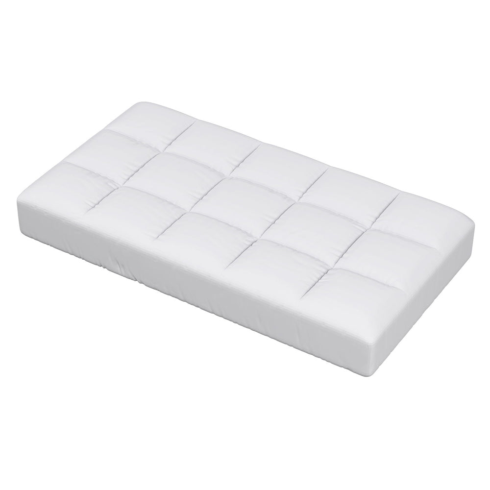 Giselle Bedding Baby Cot Pillowtop Mattress Topper 750GSM Bamboo Cooling Pad for Temperature Regulation, TOPPER-BAM-COT-WH