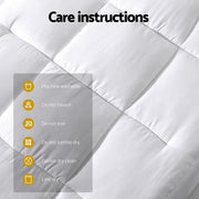 Giselle Bedding Baby Cot Pillowtop Mattress Topper 750GSM Bamboo Cooling Pad for Temperature Regulation, TOPPER-BAM-COT-WH