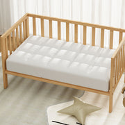 Giselle Bedding Baby Cot Pillowtop Mattress Topper 750GSM Bamboo Cooling Pad for Temperature Regulation, TOPPER-BAM-COT-WH