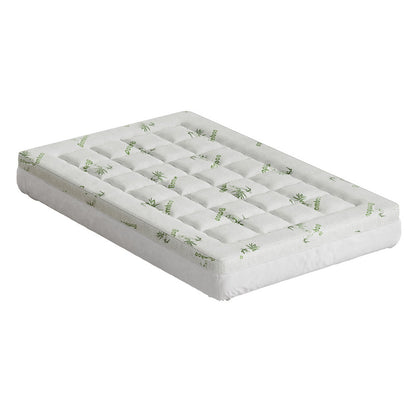Giselle Bedding Pillowtop Mattress Topper 7.5cm Thick Bamboo Pad for Back Pain Relief Washable Skin-friendly TOPPER-BAM75-KS