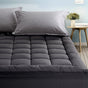 Giselle Bedding Bamboo Charcoal Filling Pillowtop Topper 1000GSM 5cm Thick Pillowtop Pad for Back Pain Relief TOPPER-CHAR-S