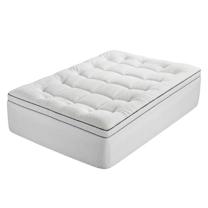 Giselle Bedding Double Mattress Topper 5cm Coral Fleece TOPPER-FLEECE-5-D