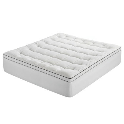 Giselle Bedding King Mattress Topper 5cm Coral Fleece TOPPER-FLEECE-5-K