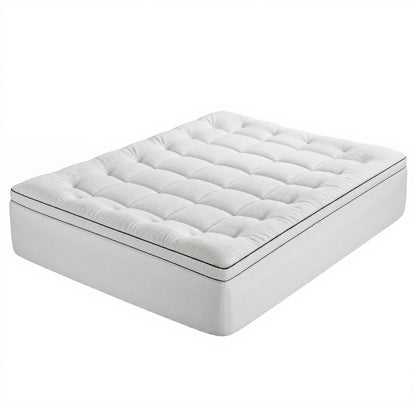 Giselle Bedding Queen Mattress Topper 5cm Coral Fleece TOPPER-FLEECE-5-Q
