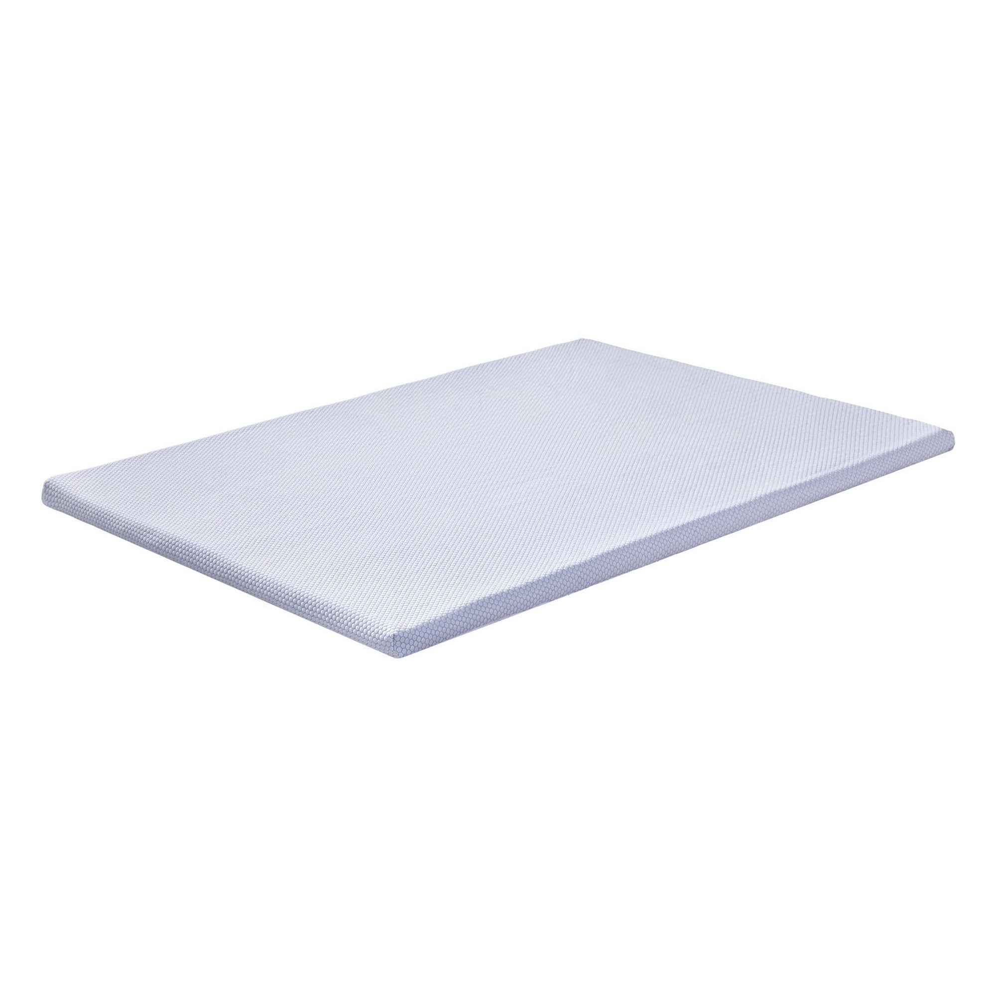 Giselle Bedding Natural Latex Mattress Topper, 7-Zone Pressure Relief Bed Pad for Back Pain, Ice Silk Cooling Cover for Hot Sleepers, 5cm Firm Support, Double