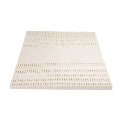 Giselle Bedding Natural Latex Mattress Topper, 7-Zone Pressure Relief Bed Pad for Back Pain, Ice Silk Cooling TOPPER-LT-D-5-CO