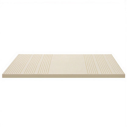 Giselle Bedding Latex Mattress Topper, 7.5cm Thick 7-Zone Pressure Relief Bed Pad with Washable Cover, TOPPER-LT-KS-75