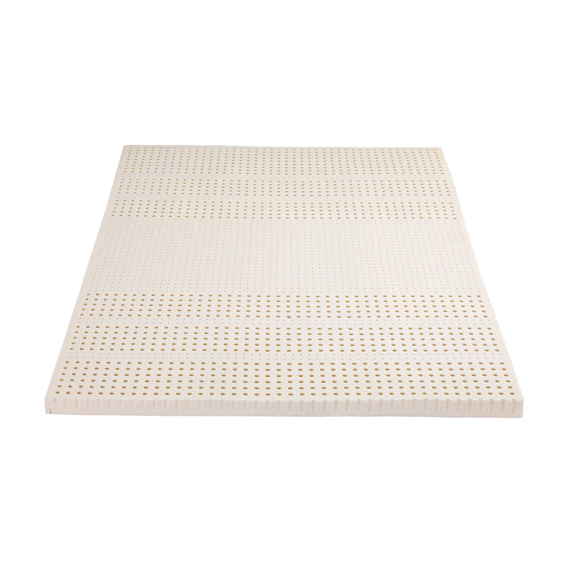 Giselle Bedding Natural Latex Mattress Topper, 7-Zone Pressure Relief Bed Pad for Back Pain, Ice Silk Cooling TOPPER-LT-Q-5-CO