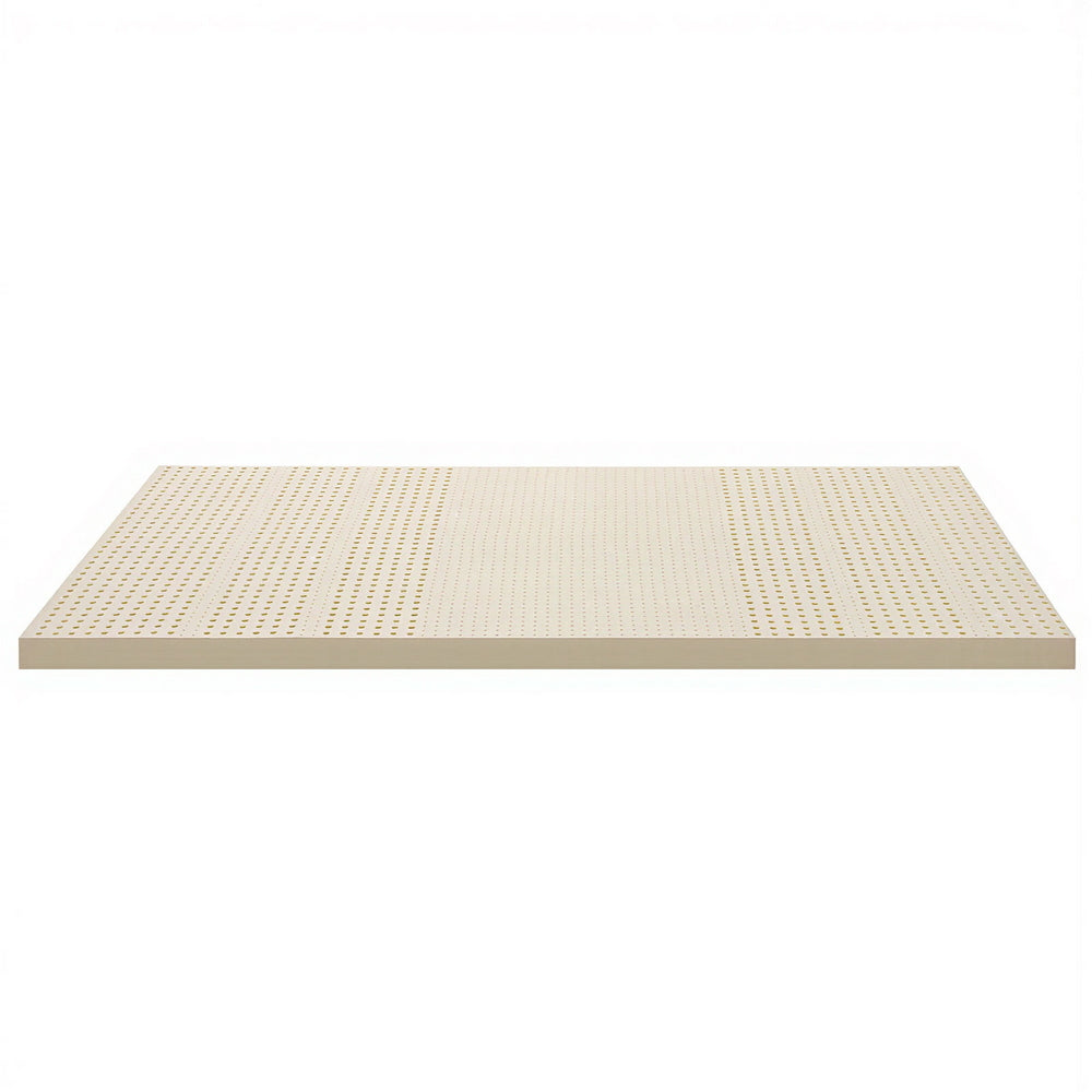 Giselle Bedding Latex Mattress Topper, 7.5cm Thick 7-Zone Pressure Relief Bed Pad with Washable Cover, TOPPER-LT-S-75