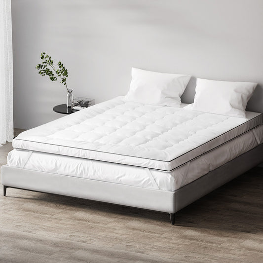 Giselle Bedding Pillowtop Mattress Topper 5cm Thick Mattress Pad for Back Pain Relief & Old Beds Machine TOPPER-MF-S