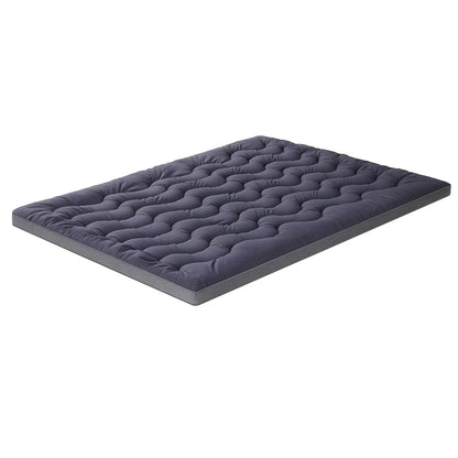 Giselle Bedding 5cm Pillowtop Topper Bamboo Polyester Blend Fibre Pad for Back Pain Relief Washable TOPPER-WA-CHAR-K