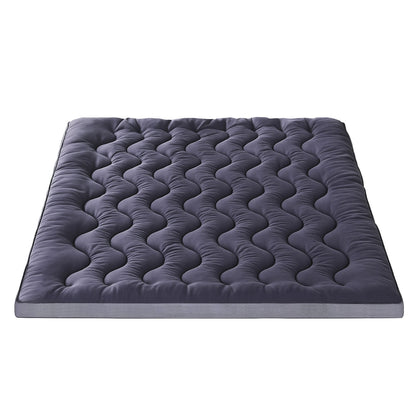Giselle Bedding 5cm Pillowtop Topper Bamboo Polyester Blend Fibre Pad for Back Pain Relief Washable TOPPER-WA-CHAR-K