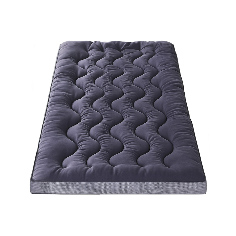 Giselle Bedding 5cm Pillowtop Topper Bamboo Polyester Blend Fibre Pad for Back Pain Relief Washable TOPPER-WA-CHAR-KS