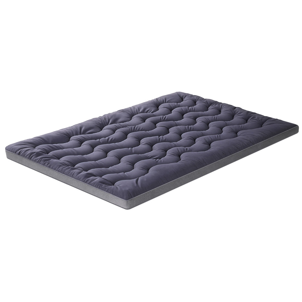 Giselle Bedding 5cm Pillowtop Topper Bamboo Polyester Blend Fibre Pad for Back Pain Relief Washable TOPPER-WA-CHAR-Q