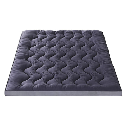 Giselle Bedding 5cm Pillowtop Topper Bamboo Polyester Blend Fibre Pad for Back Pain Relief Washable TOPPER-WA-CHAR-Q