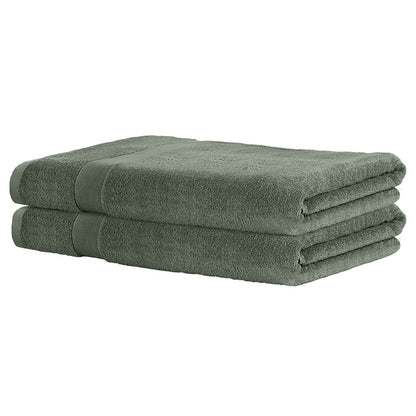 2 Pack Bath Sheets Set Cotton Extra Large Towel Green TOWEL-D-180-L-GN
