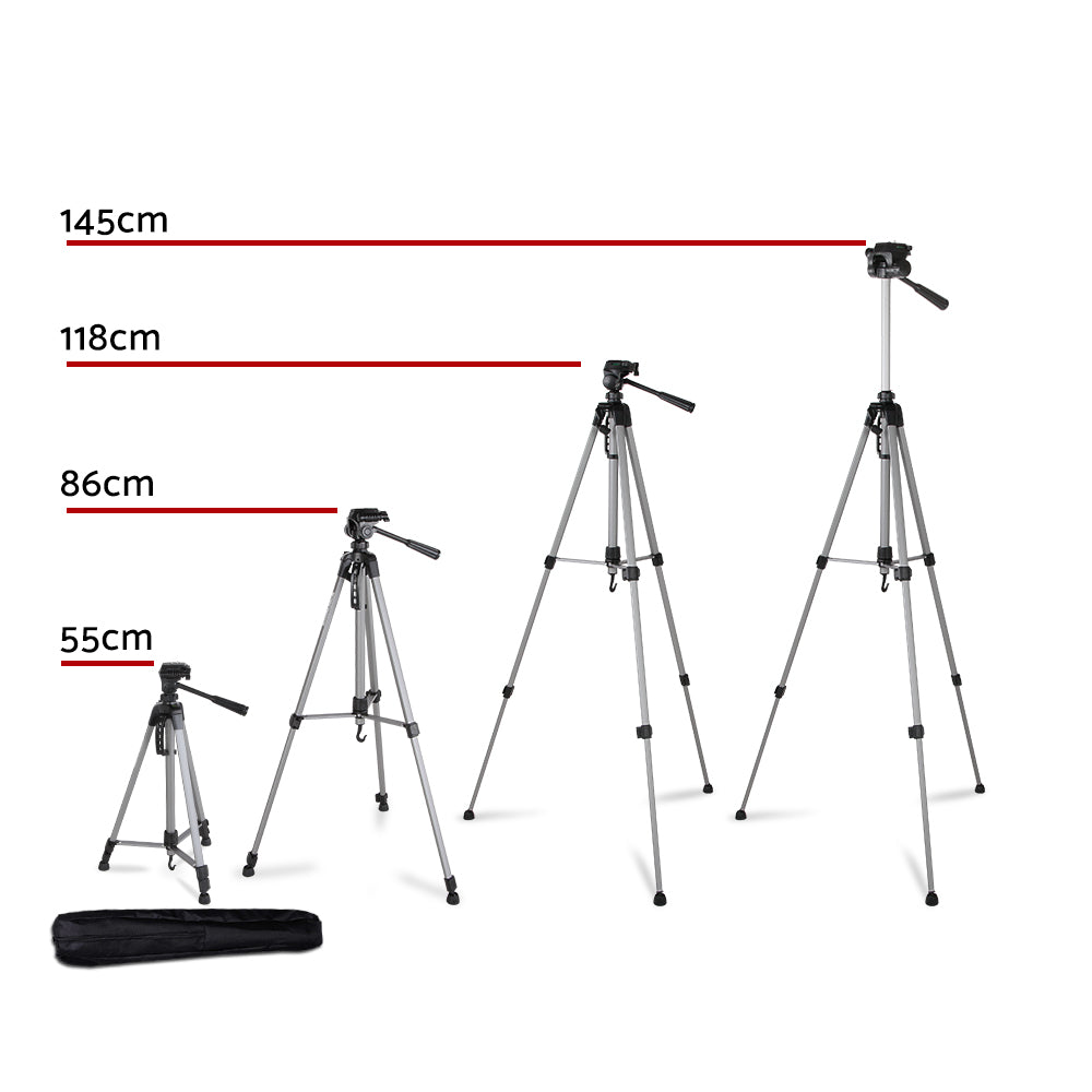 Weifeng Professional Camera Tripod Stand Mount DSLR Travel Adjustable 55-145cm TP-WT3520P