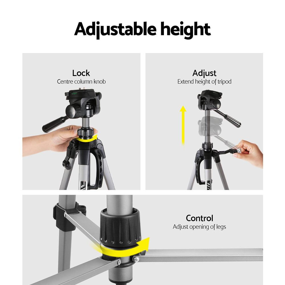 Weifeng Professional Camera Tripod Stand Mount DSLR Travel Adjustable 55-145cm TP-WT3520P