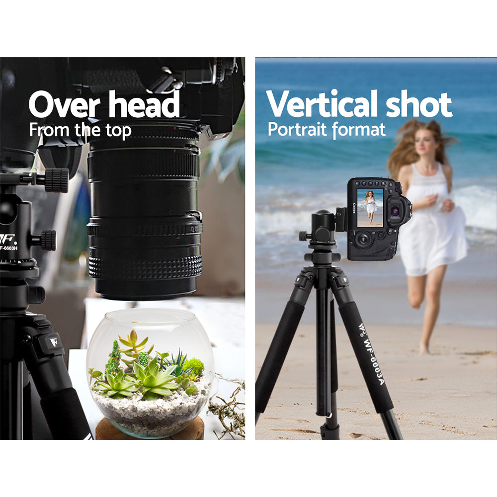 Weifeng Professional Camera Tripod Stand Mount DSLR Travel Adjustable 64-173cm TP-WT6663A
