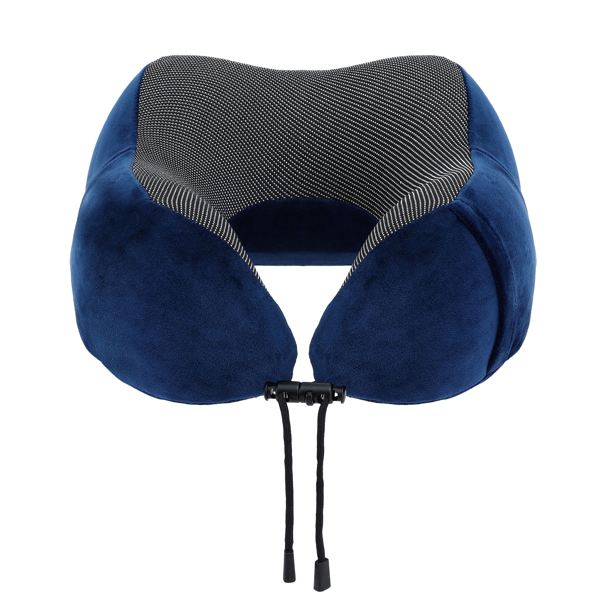 Wanderlite Travel Pillow for Airplanes Memory Foam Neck Pillows for Traveling, Soft & Washable Cover with TR-PI-U-01-BL