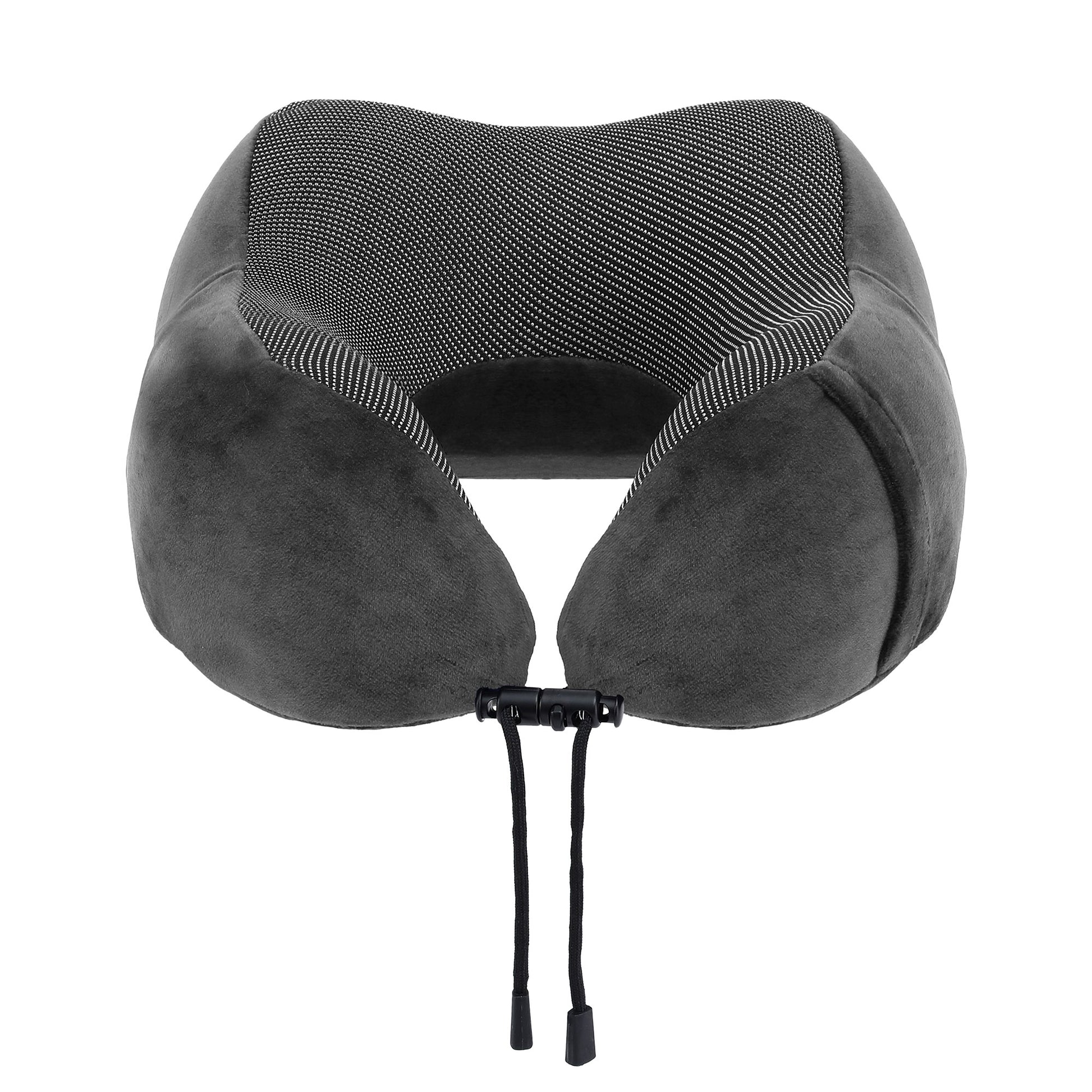 Wanderlite Travel Pillow for Airplanes Memory Foam Neck Pillows for Traveling, Soft & Washable Cover with TR-PI-U-01-GY