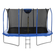 Everfit 12FT Trampoline Kids Rectangle Rebounder with Basketball Set Safety Net TRAMPO-C-8X12FT-BL-AB