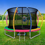 Everfit 10FT Trampoline for Kids w/ Ladder Enclosure Safety Net Rebounder Colors TRAMPO-C-C10-MC-AB