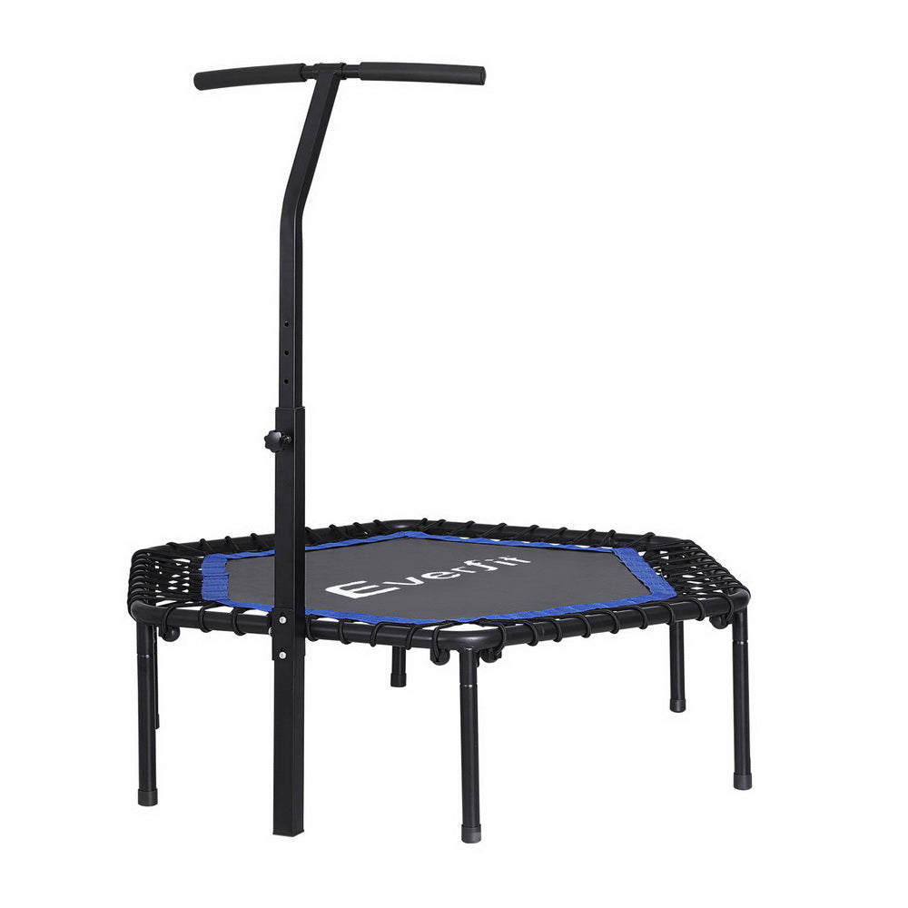 48inch Everfit Trampoline Fitness Trampoline Rebounder TRAMPO-C-MINI48-HEX-BLBK