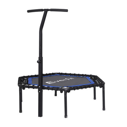 48inch Everfit Trampoline Fitness Trampoline Rebounder TRAMPO-C-MINI48-HEX-BLBK
