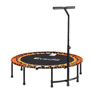 Everfit 48inch Fitness Foldable Trampoline Jumping Rebounder Home Gym Handrail TRAMPO-D-FOLD48-R-OR