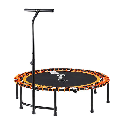 Everfit 48inch Fitness Foldable Trampoline Jumping Rebounder Home Gym Handrail TRAMPO-D-FOLD48-R-OR