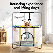 Everfit 55inch Trampoline Kids Rebounder with Basketball Set Sandbag Boxing Game TRAMPO-D-KID55-YGB